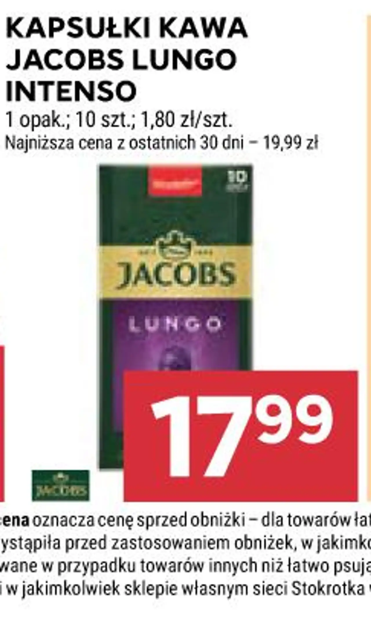 KAPSUŁKI KAWA JACOBS LUNGO INTENSO