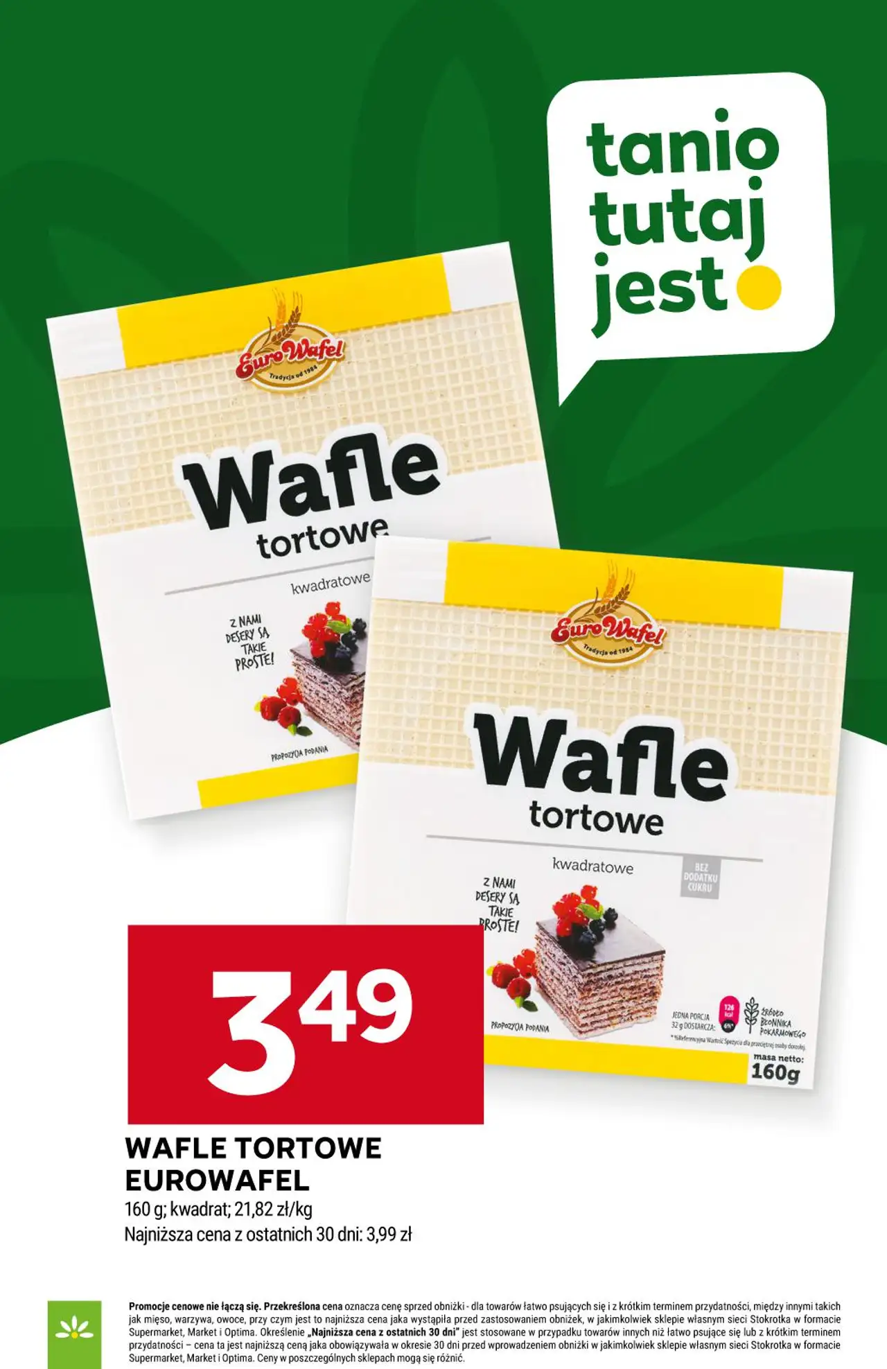 EuroWafel Wafle tortowe kwadratowe