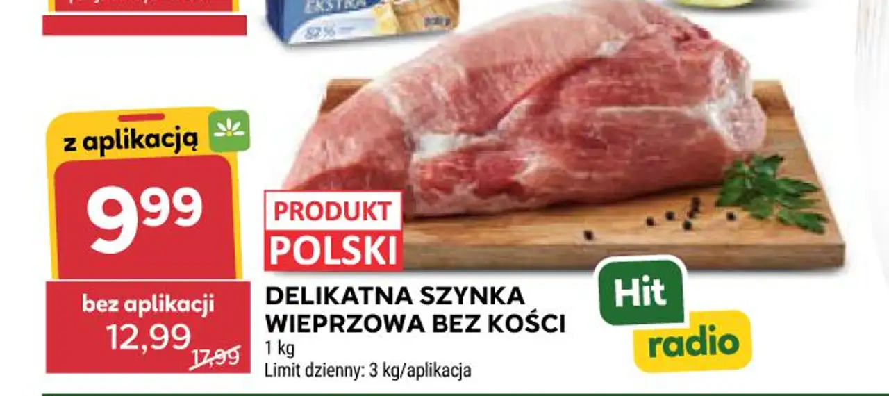 DELIKATNA SZYNKA WIEPRZOWA BEZ KOŚCI