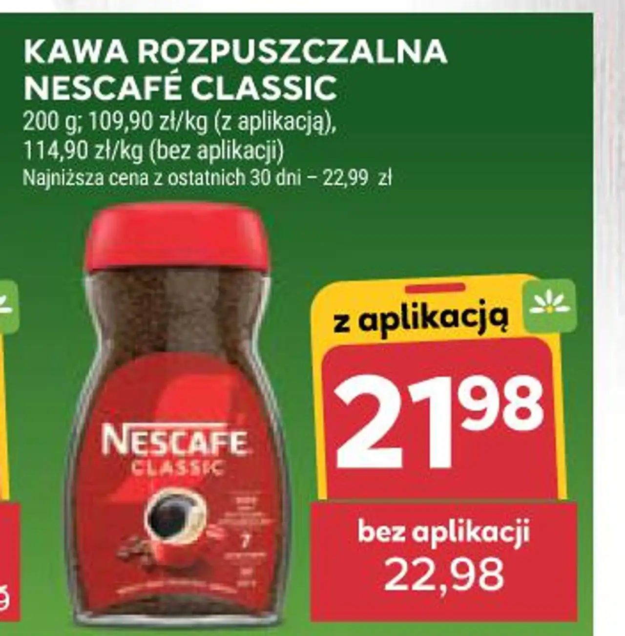 KAWA ROZPUSZCZALNA NESCAFÉ CLASSIC
