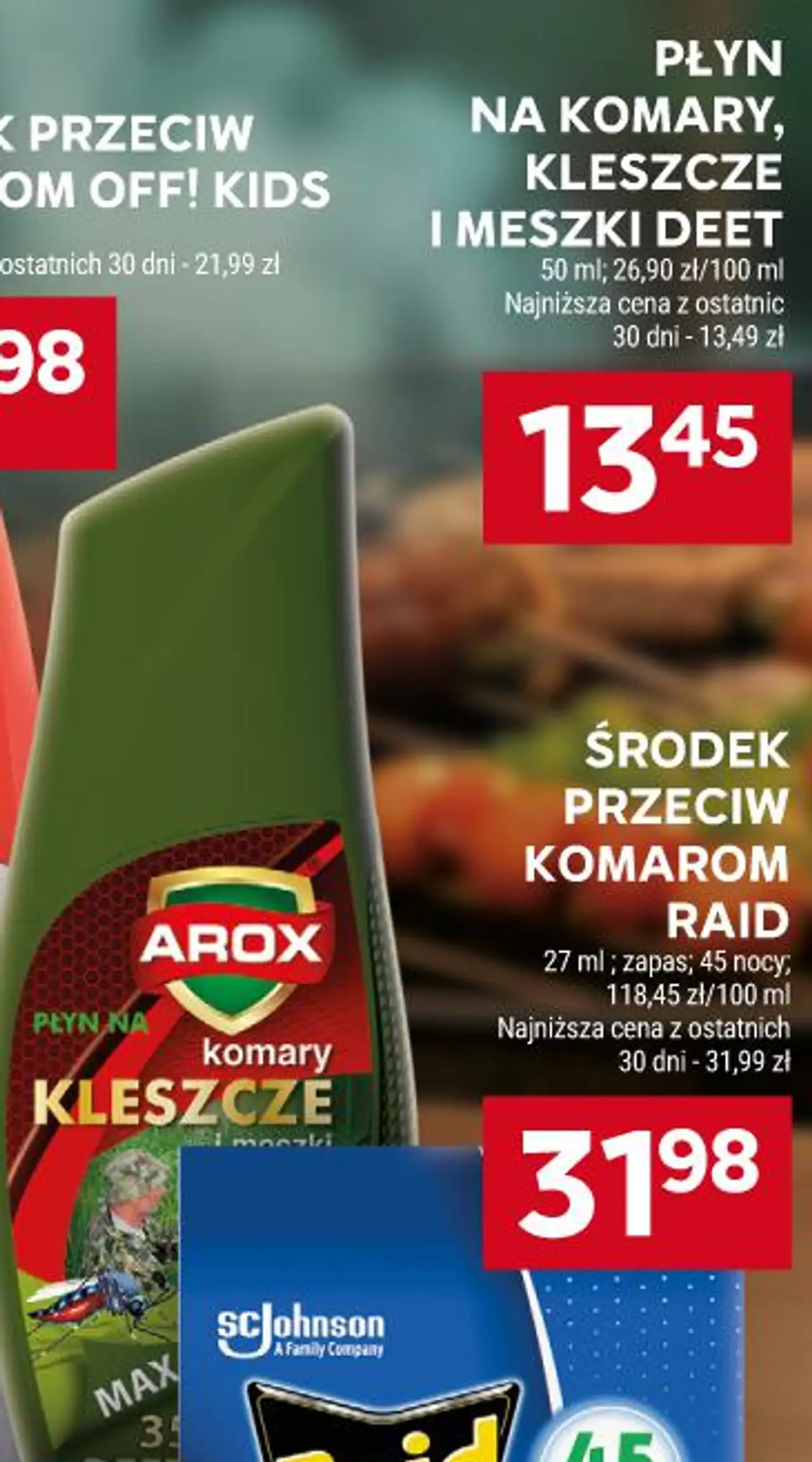 Płyn na komary, kleszcze i meszki DEET Arox