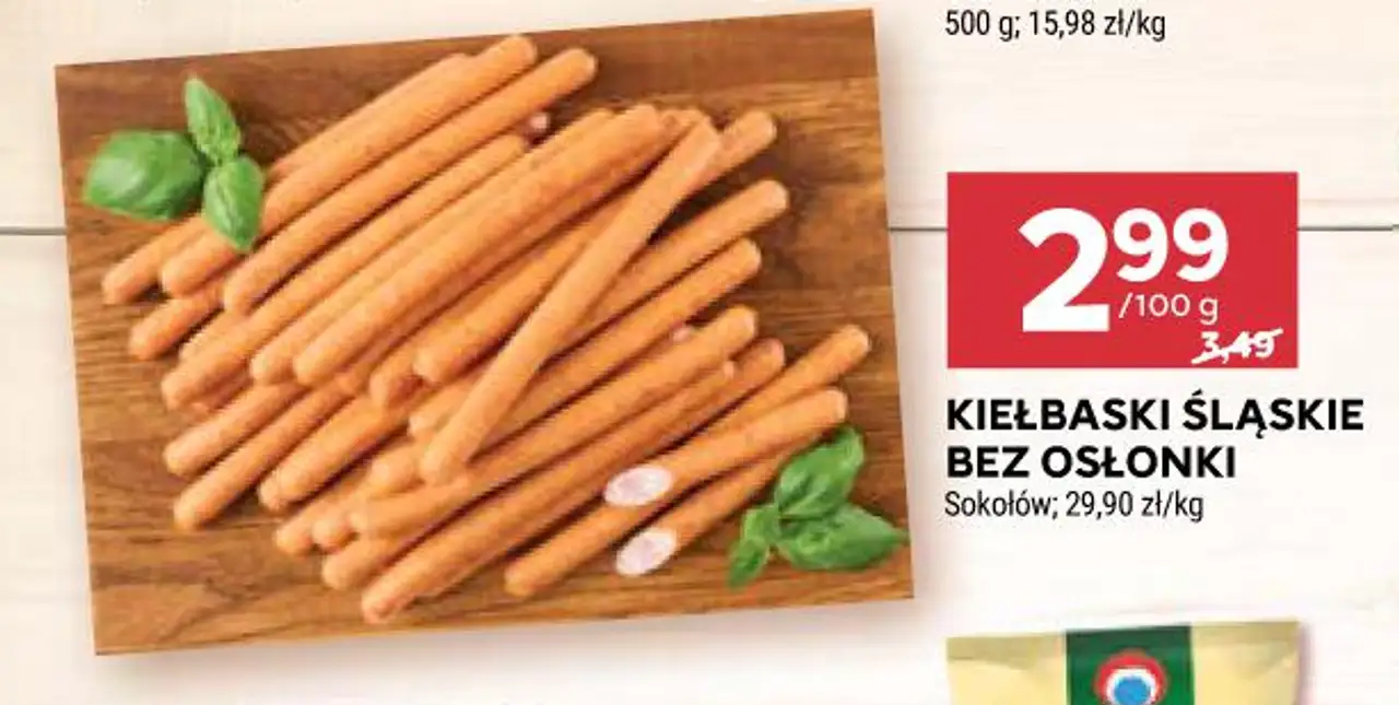Kiełbaski śląskie bez osłonki Sokołów