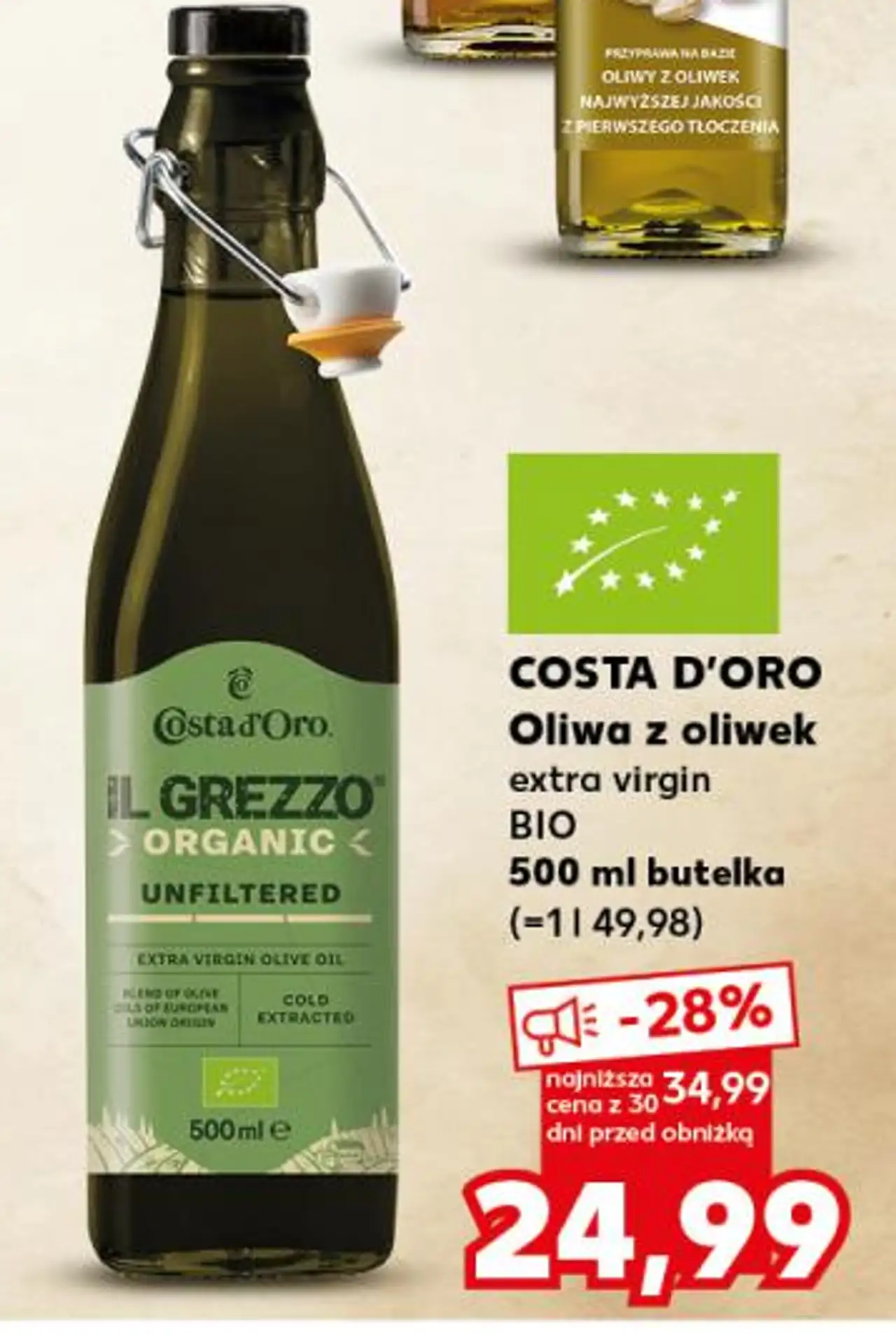 Costa d'Oro Oliwa z oliwek extra virgin BIO