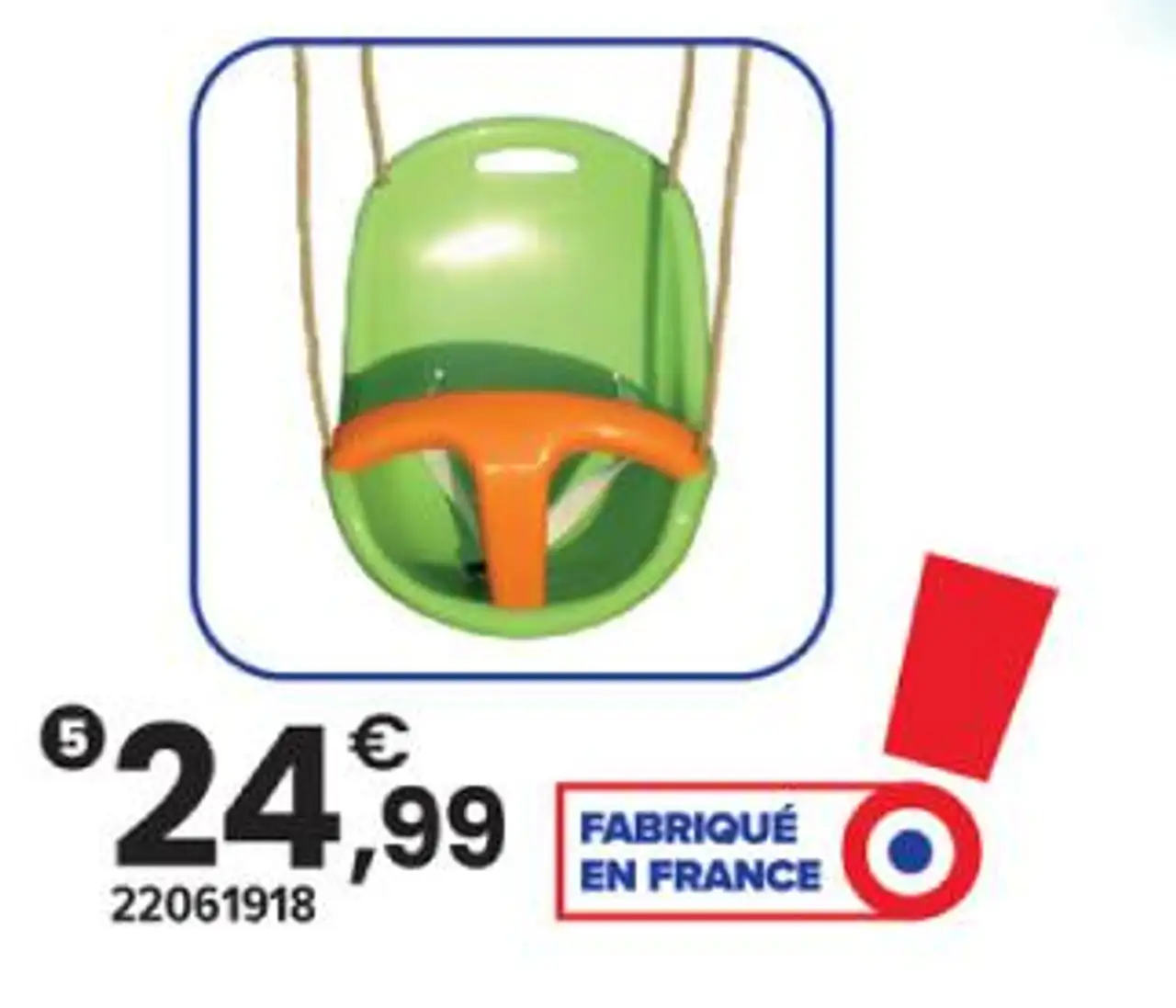 SIÈGE DE BALANÇOIRE BÉBÉ BABY'K | 9 mois