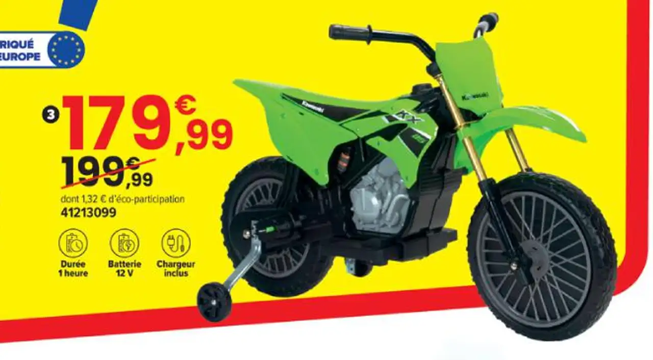 MOTO CROSS KAWASAKI KX85 II 12 V LITHIUM | 3 ans