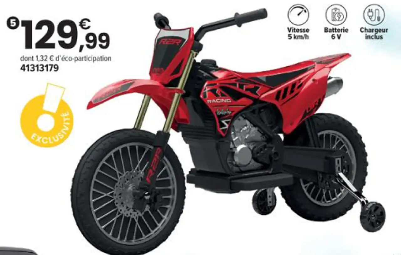 MOTO CROSS RUNRUNTOYS DIRT 6 V LITHIUM | 3 ans