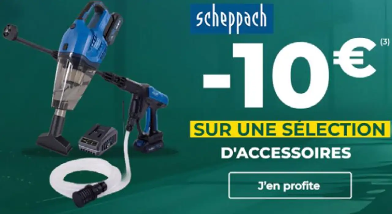 -30% sur une sélection d'accessoires Scheppach