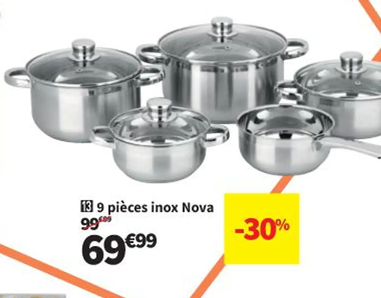 9 pièces Inox Nova