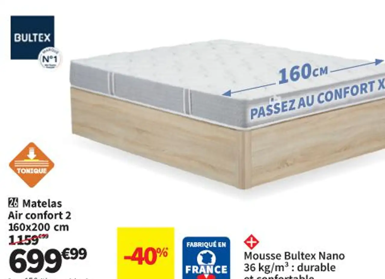 Matelas Air confort 2 160x200 cm