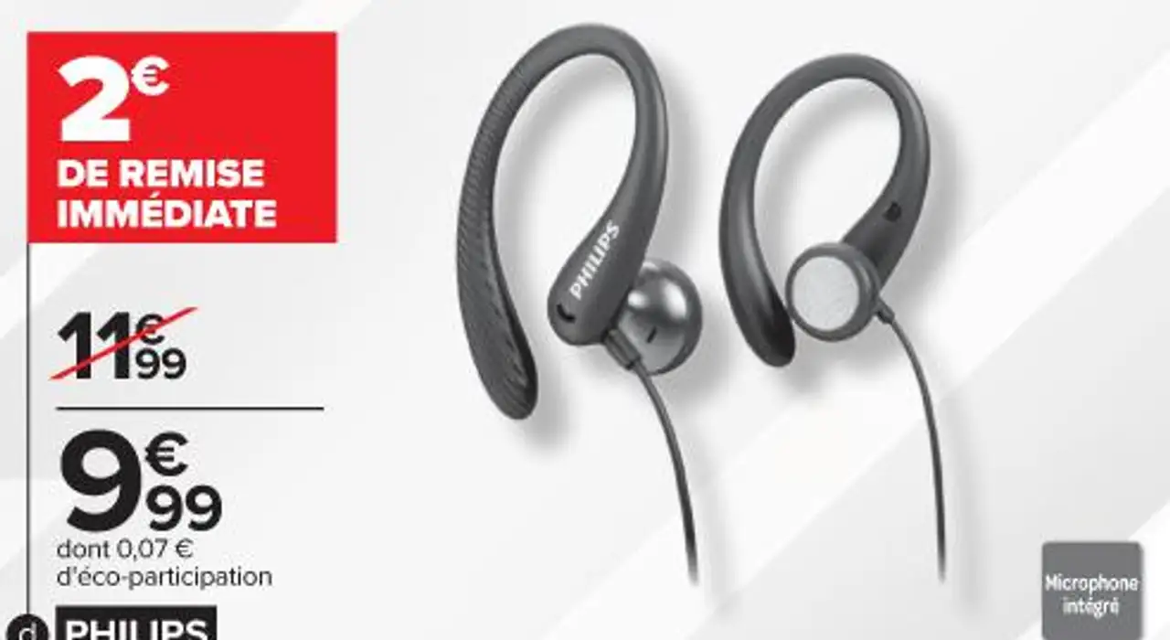 Ecouteurs sport intra-auriculaires PHILIPS PHI-TAA1105BK/00