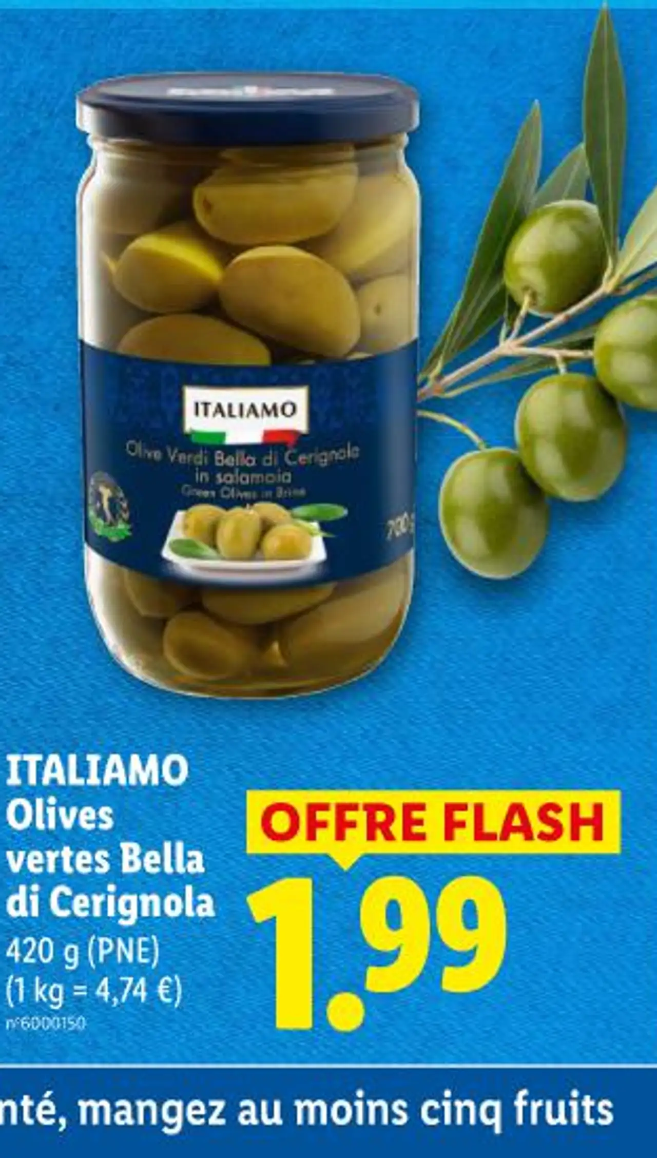 Olives vertes Bella di Cerignola