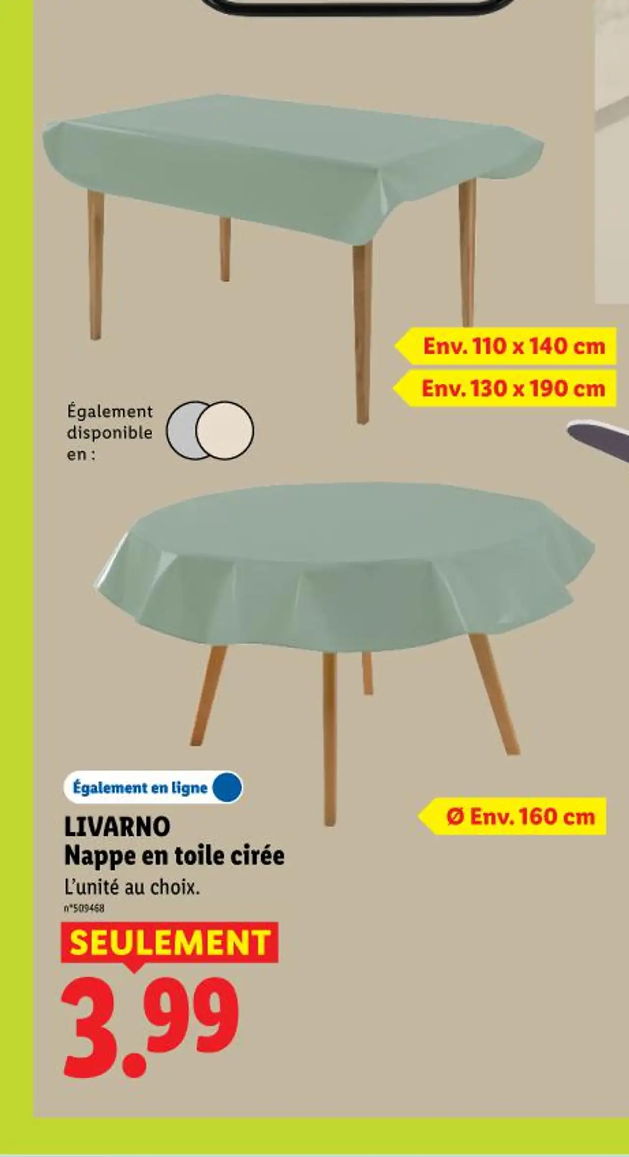 Nappe en toile cirée