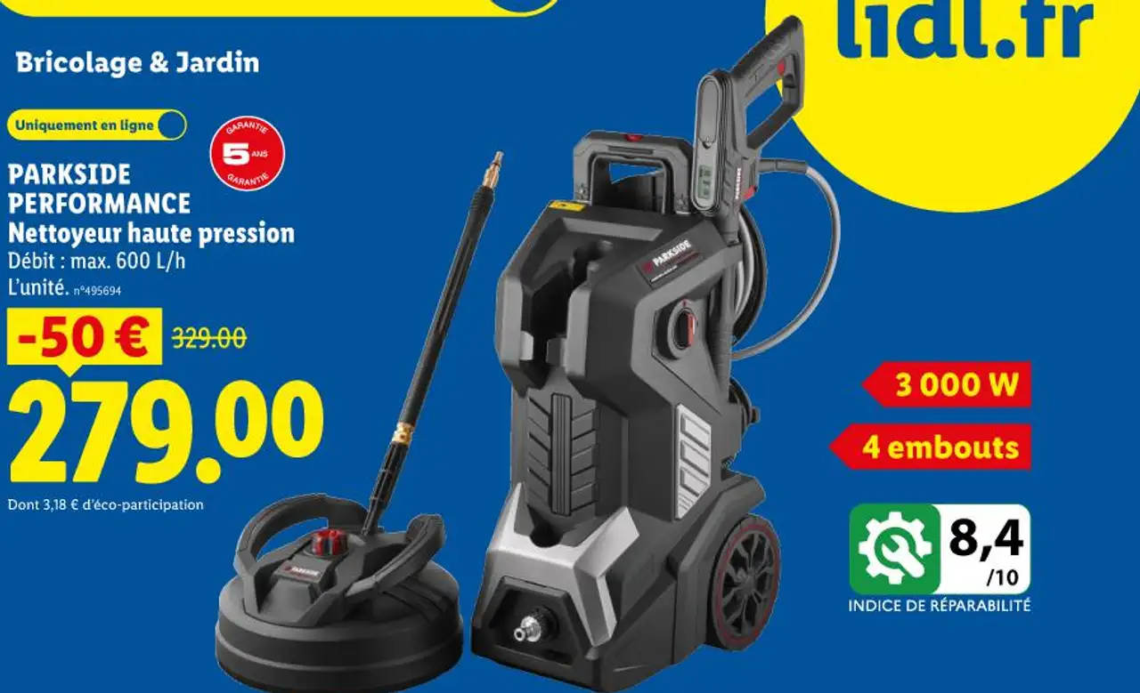 PARKSIDE PERFORMANCE Nettoyeur haute pression