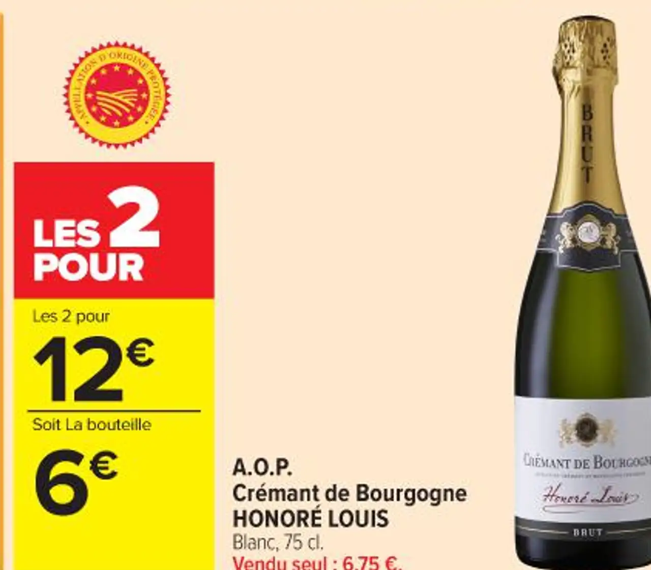 A.O.P. Crémant de Bourgogne HONORÉ LOUIS