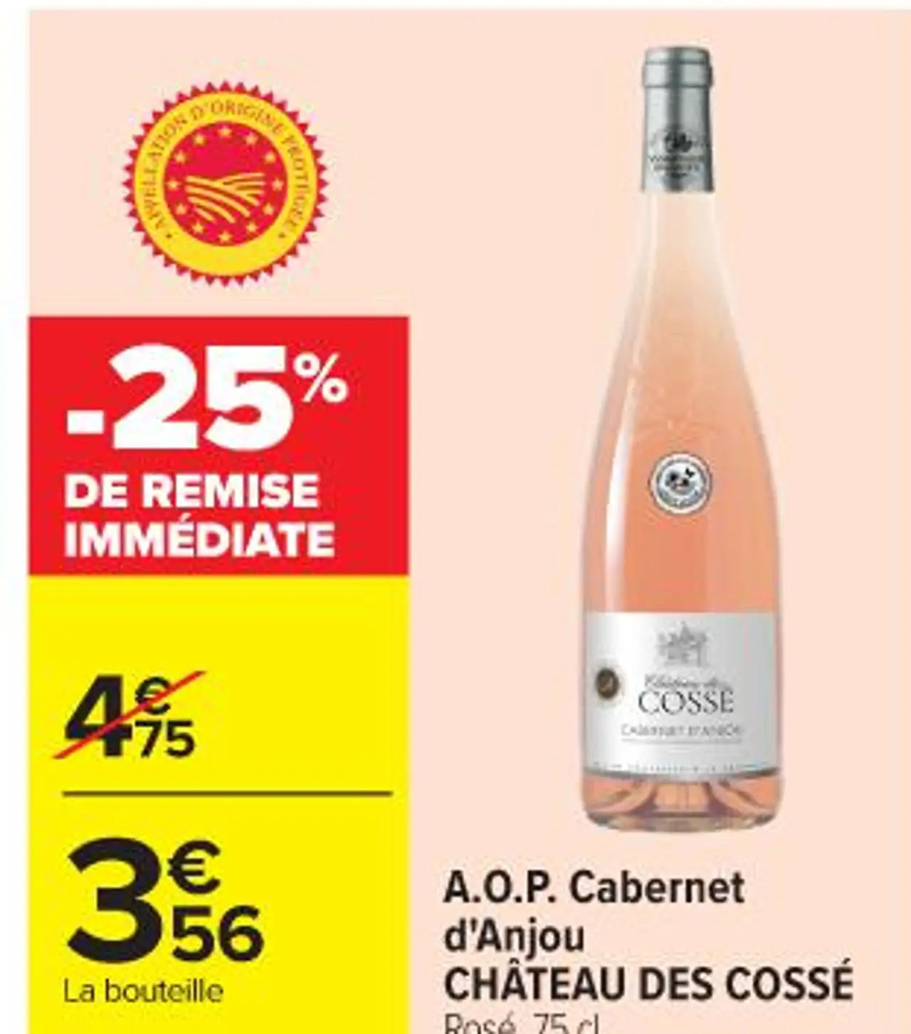 A.O.P. Cabernet d'Anjou CHÂTEAU DES COSSÉ