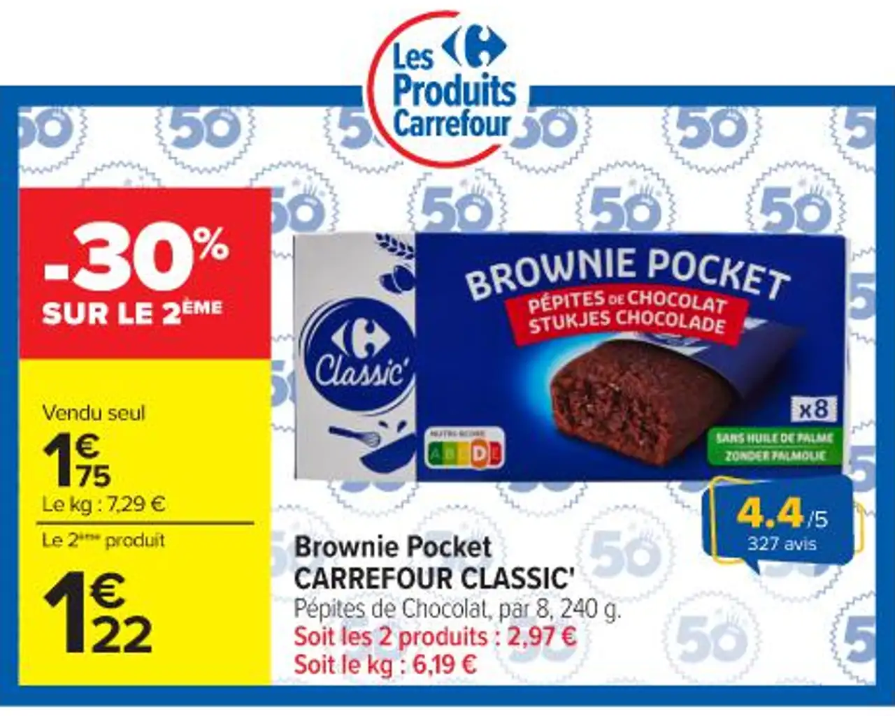 Brownie Pocket CARREFOUR CLASSIC'