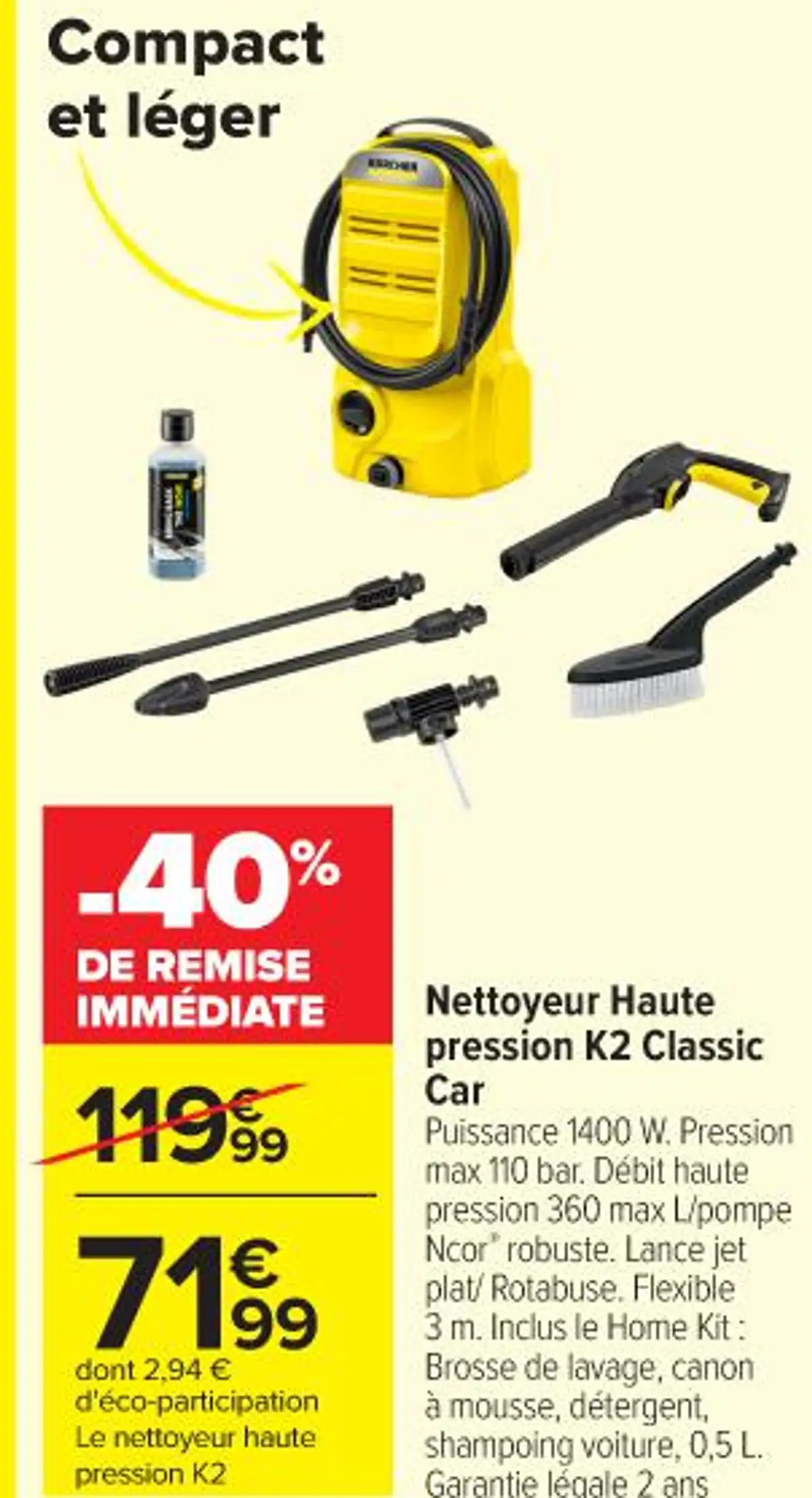 Nettoyeur Haute pression K2 Classic Car Kärcher