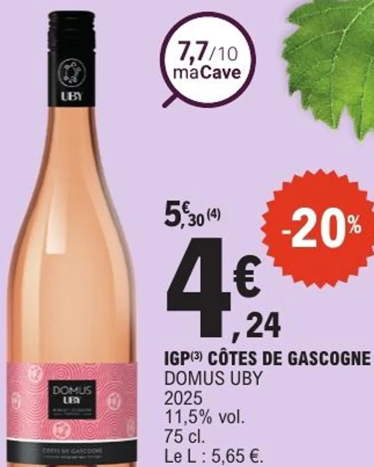 IGP CÔTES DE GASCOGNE DOMUS UBY