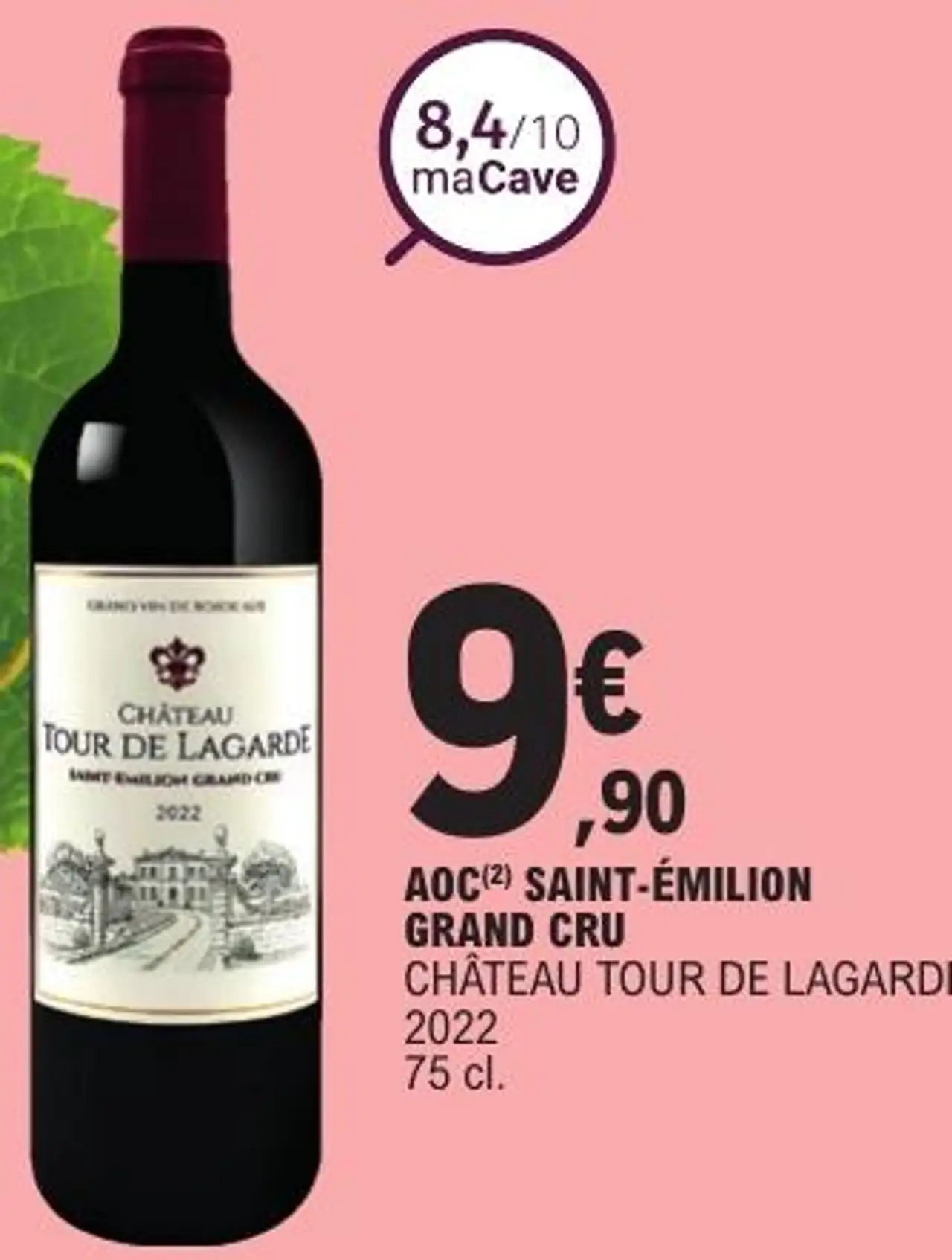 AOC(2) SAINT-ÉMILION GRAND CRU CHÂTEAU TOUR DE LAGARDE