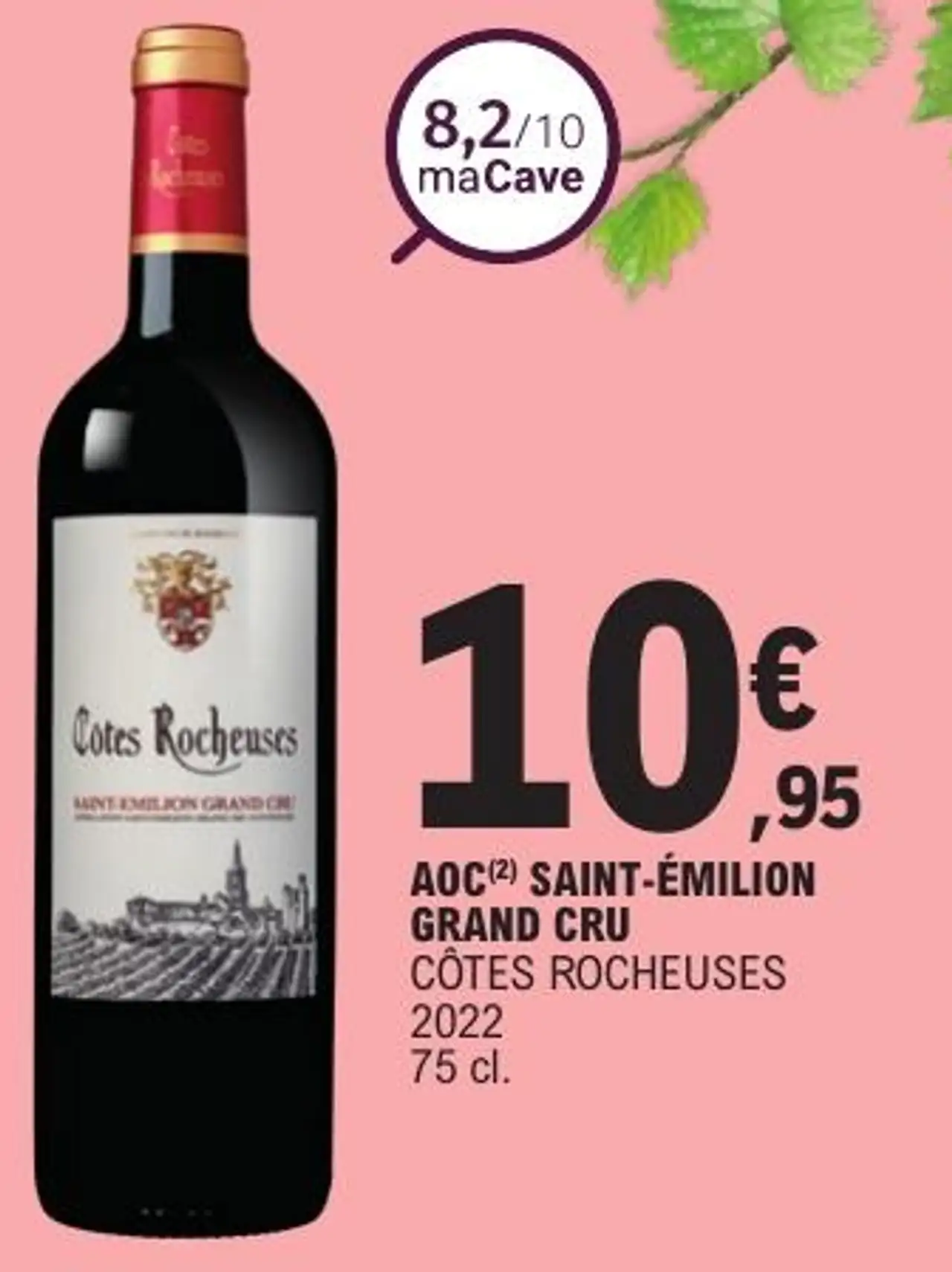 AOC(2) SAINT-ÉMILION GRAND CRU CÔTES ROCHEUSES