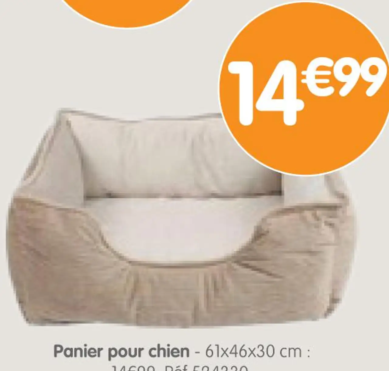 Panier pour chien - 61x46x30 cm