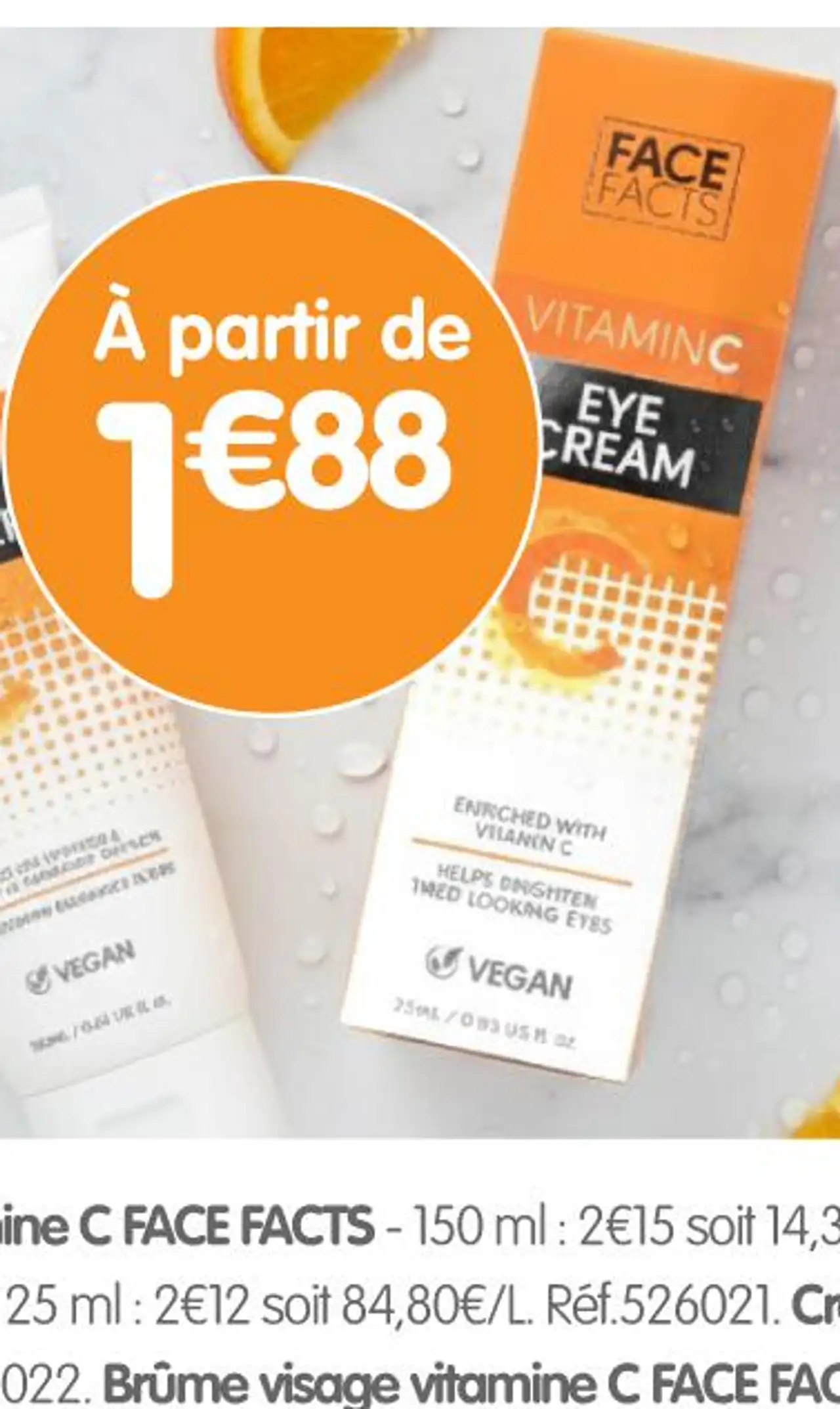 Crème contour des yeux vitamine C FACE FACTS - 25 ml