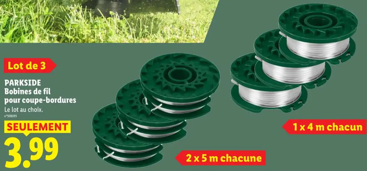 Bobines de fil pour coupe-bordures PARKSIDE