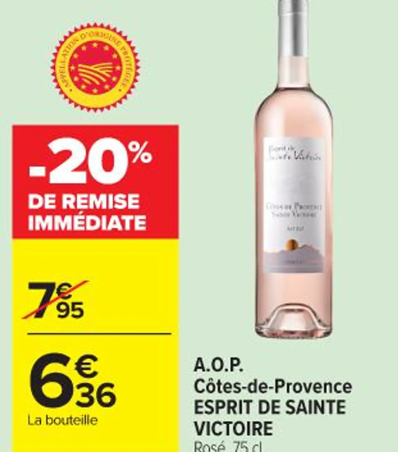 A.O.P. Côtes -de -Provence ESPRIT DE SAINTE VICTOIRE