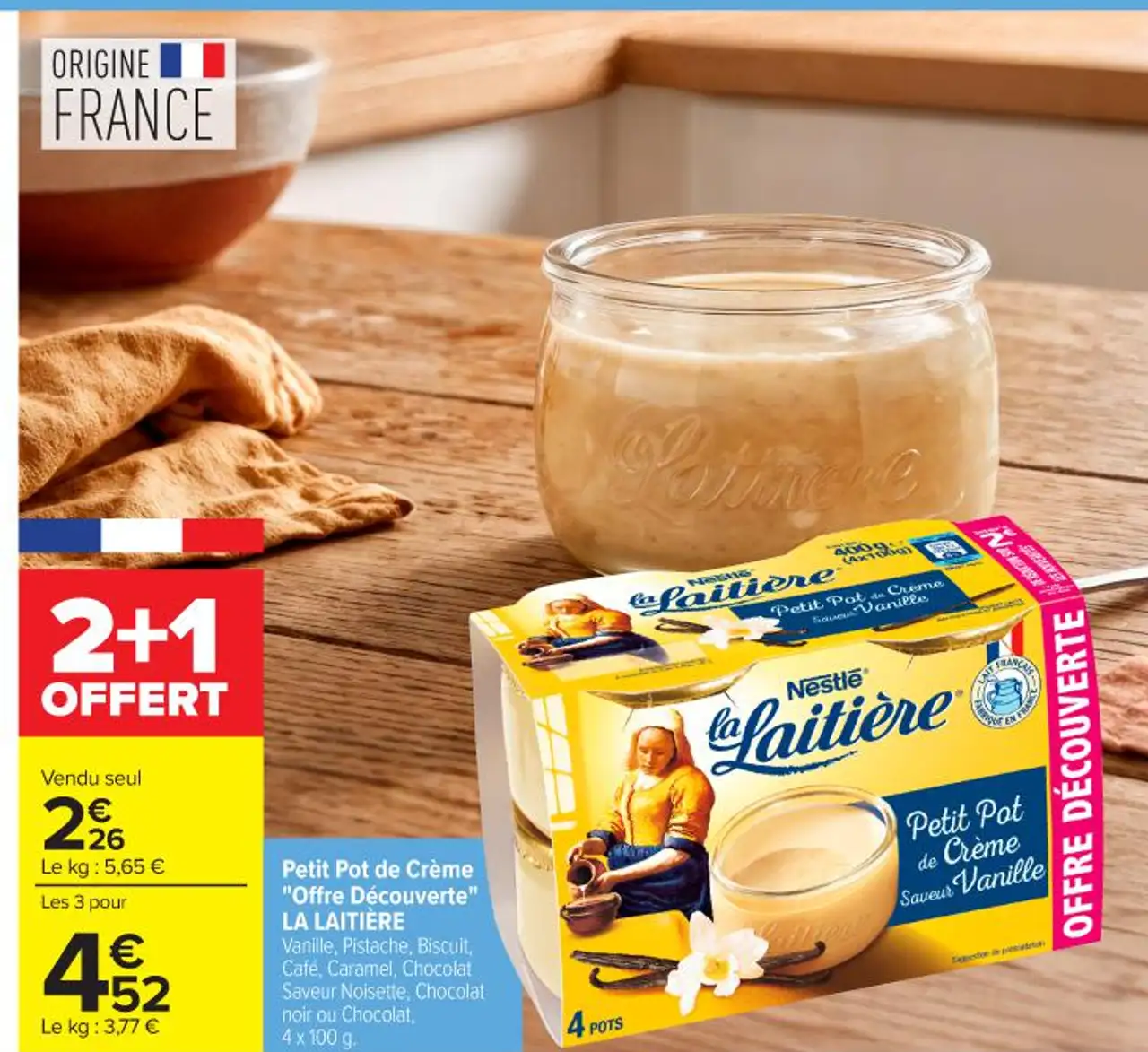 Petit Pot de Crème "Offre Découverte" LA LAITIÈRE