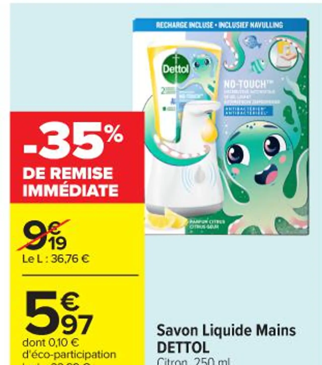 Savon Liquide Mains DETTOL