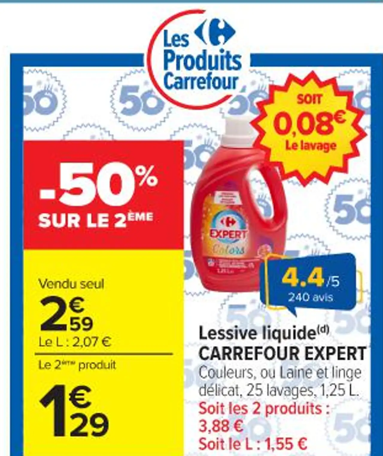 Lessive liquide(d) CARREFOUR EXPERT