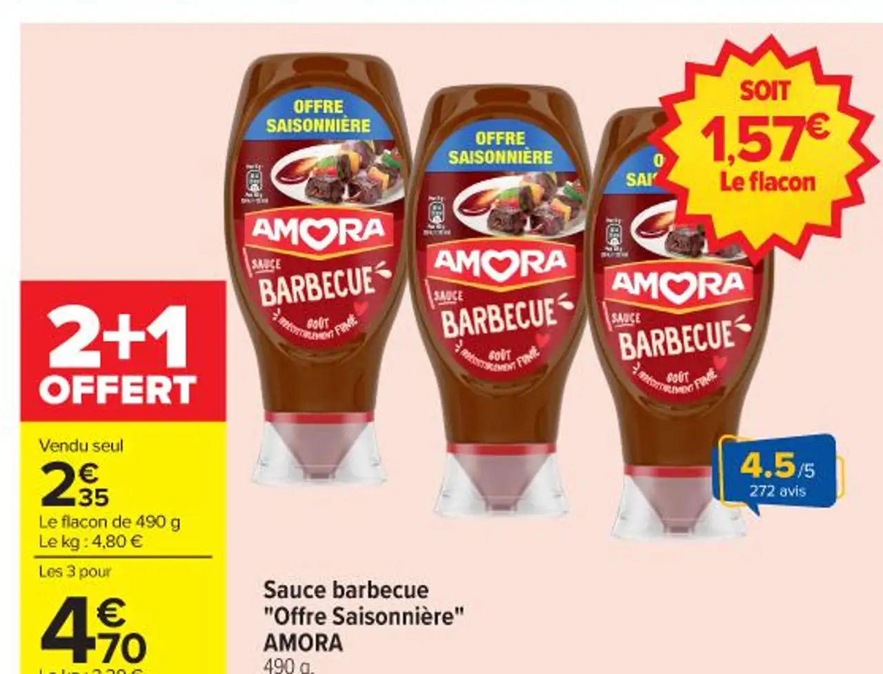 Sauce barbecue "Offre Saisonnière" AMORA