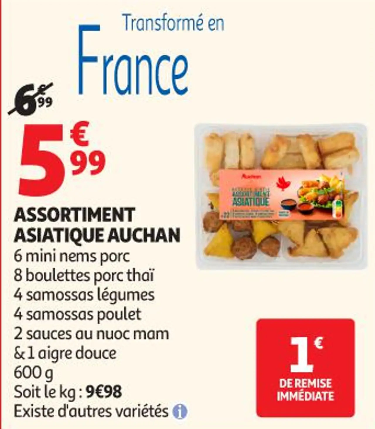 ASSORTIMENT ASIATIQUE AUCHAN