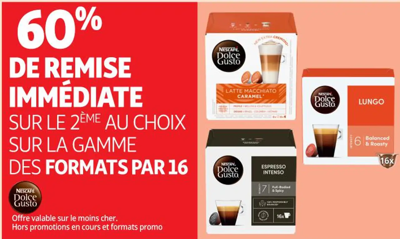 DE REMISE IMMÉDIATE SUR LE 2ÈME AU CHOIX SUR LA GAMME DES FORMATS PAR 16