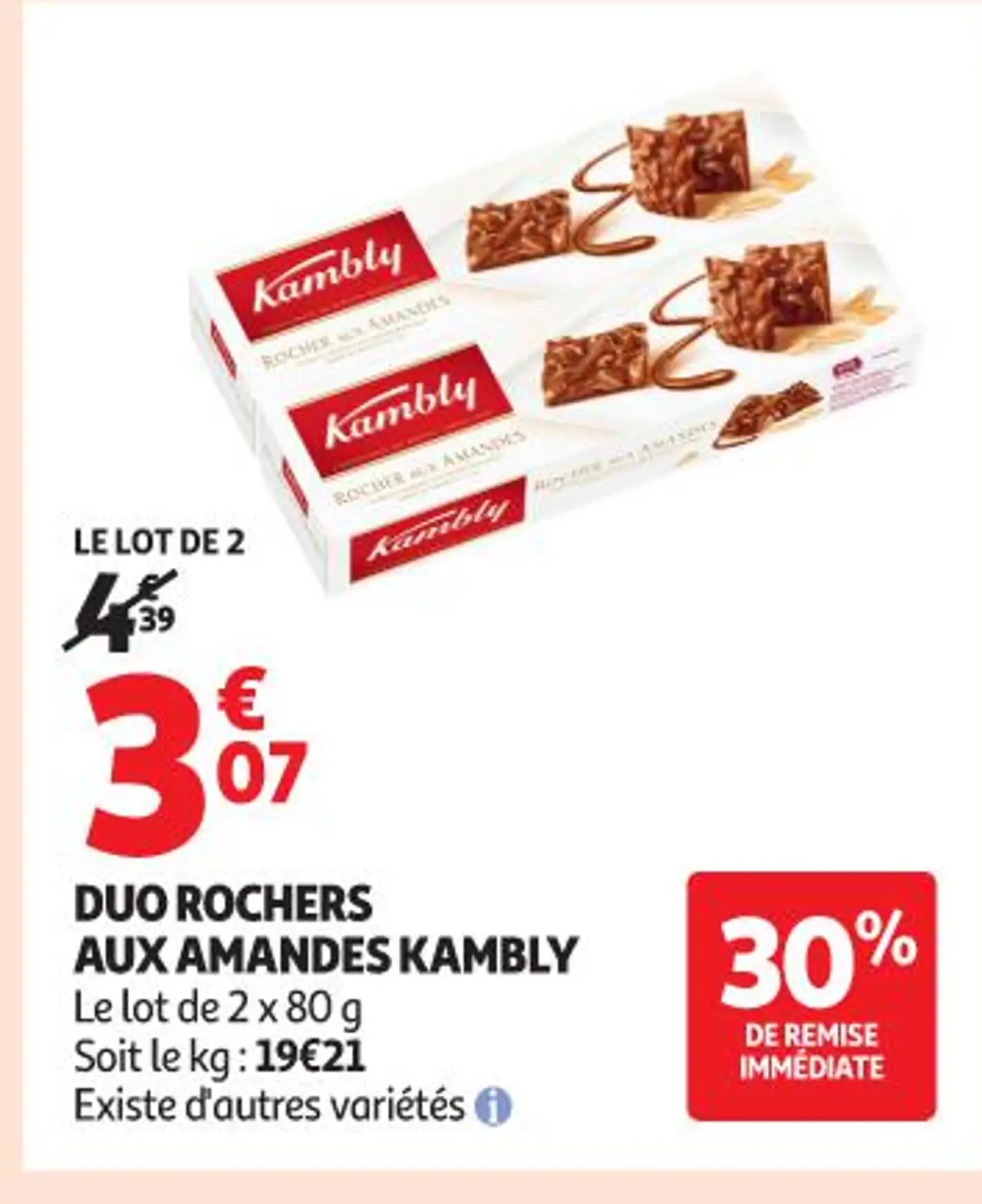 DUO ROCHERS AUX AMANDES KAMBLY
