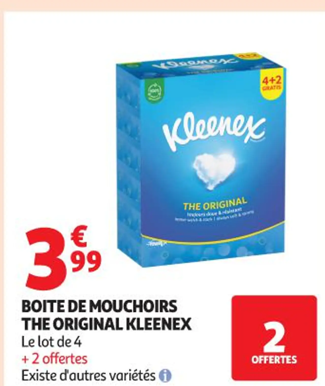 BOITE DE MOUCHOIRS THE ORIGINAL KLEENEX