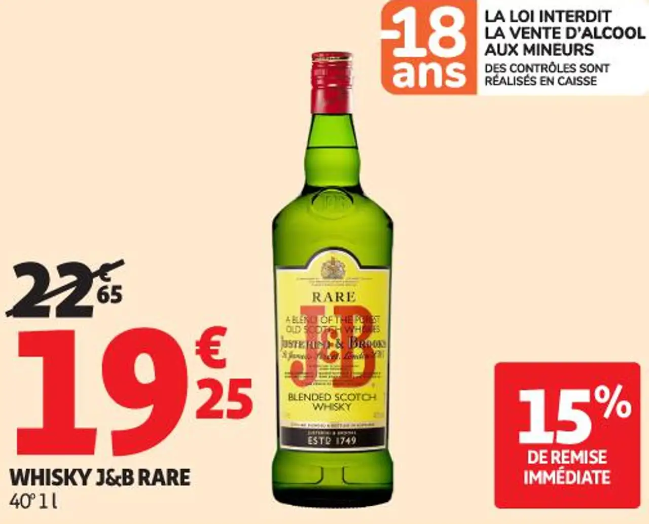 WHISKY J&B RARE