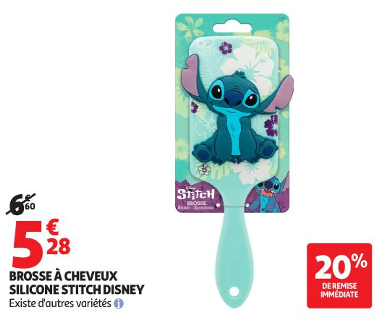 BROSSE À CHEVEUX SILICONE STITCH DISNEY