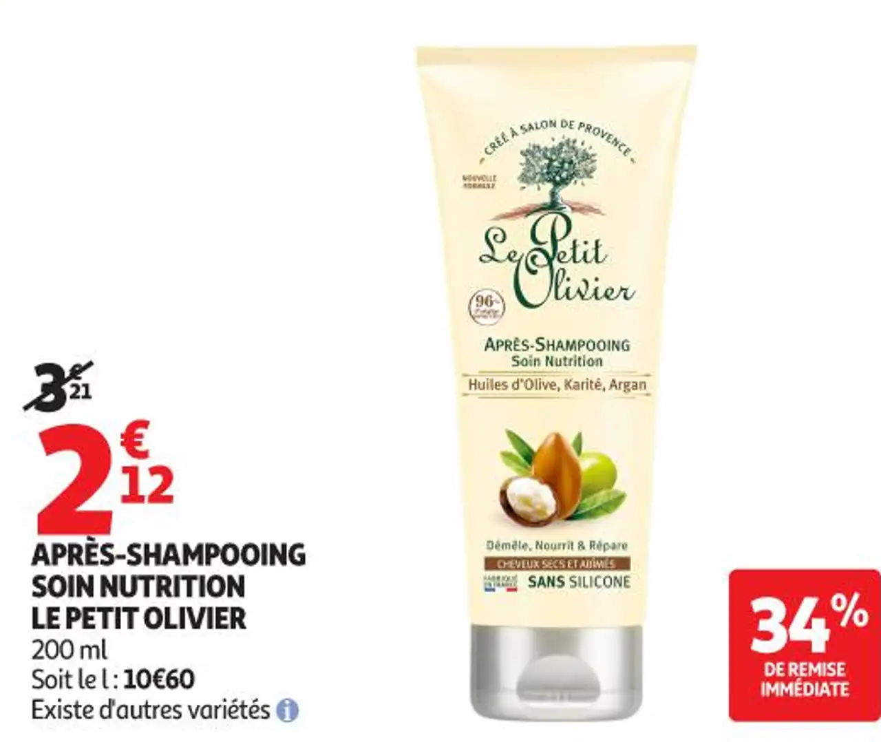 APRÈS-SHAMPOOING SOIN NUTRITION LE PETIT OLIVIER