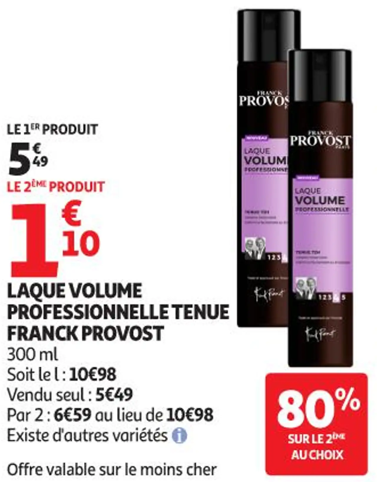 LAQUE VOLUME PROFESSIONNELLE TENUE FRANCK PROVOST