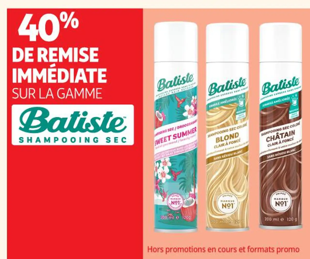 GAMME SHAMPOOING SEC Batiste