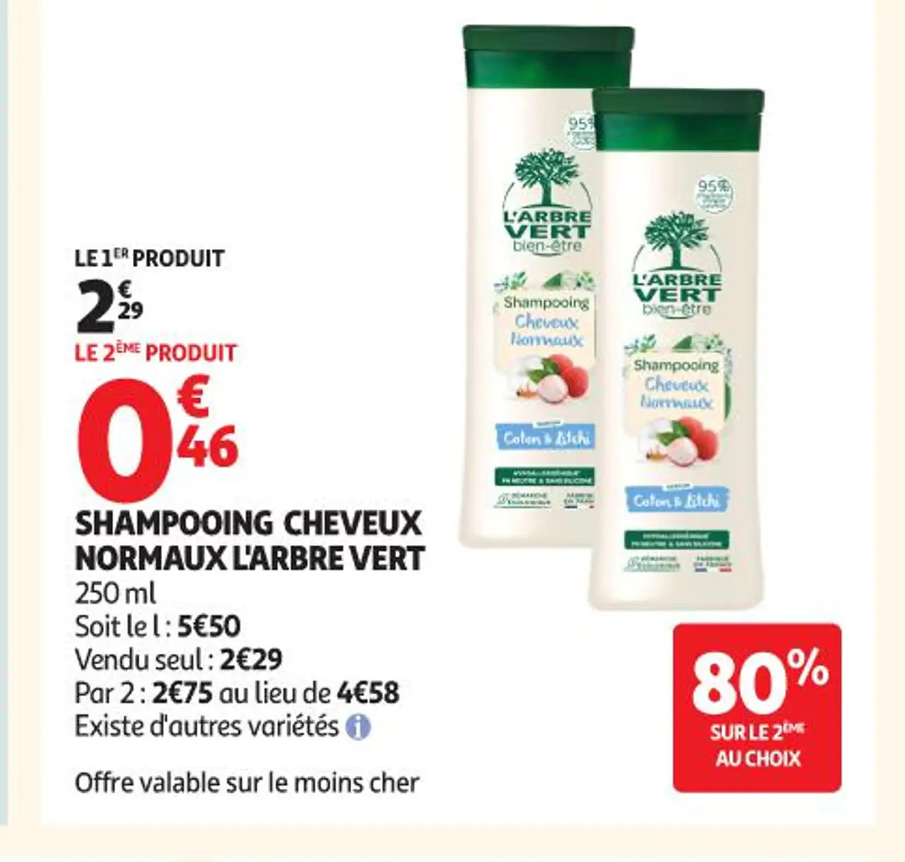 SHAMPOOING CHEVEUX NORMAUX L'ARBRE VERT