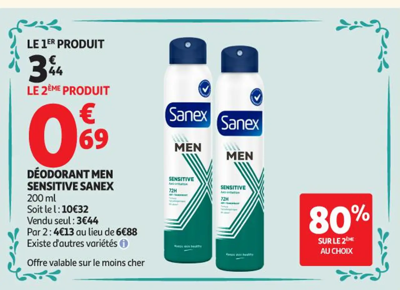 DÉODORANT MEN SENSITIVE SANEX