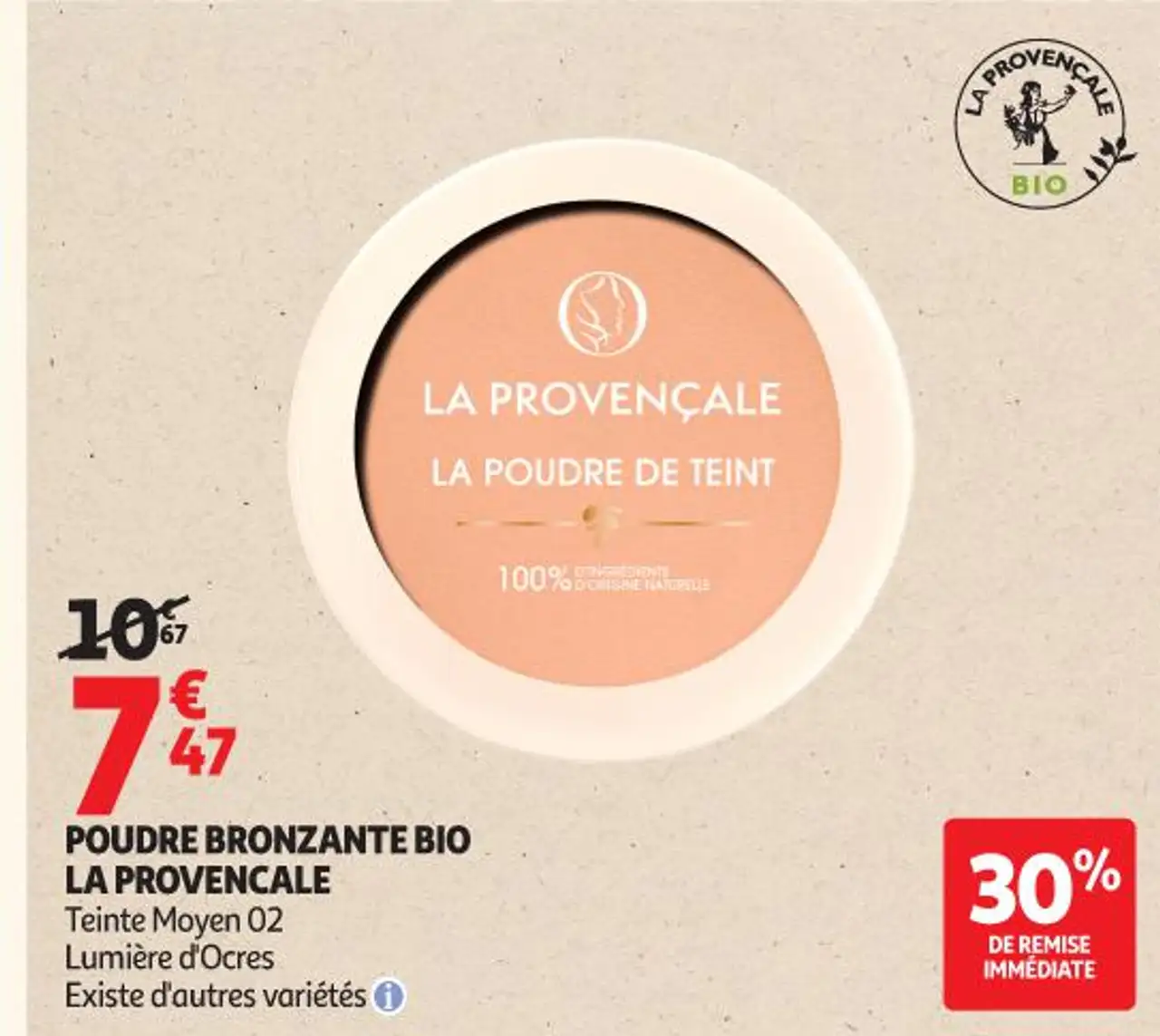 POUDRE BRONZANTE BIO LA PROVENCALE