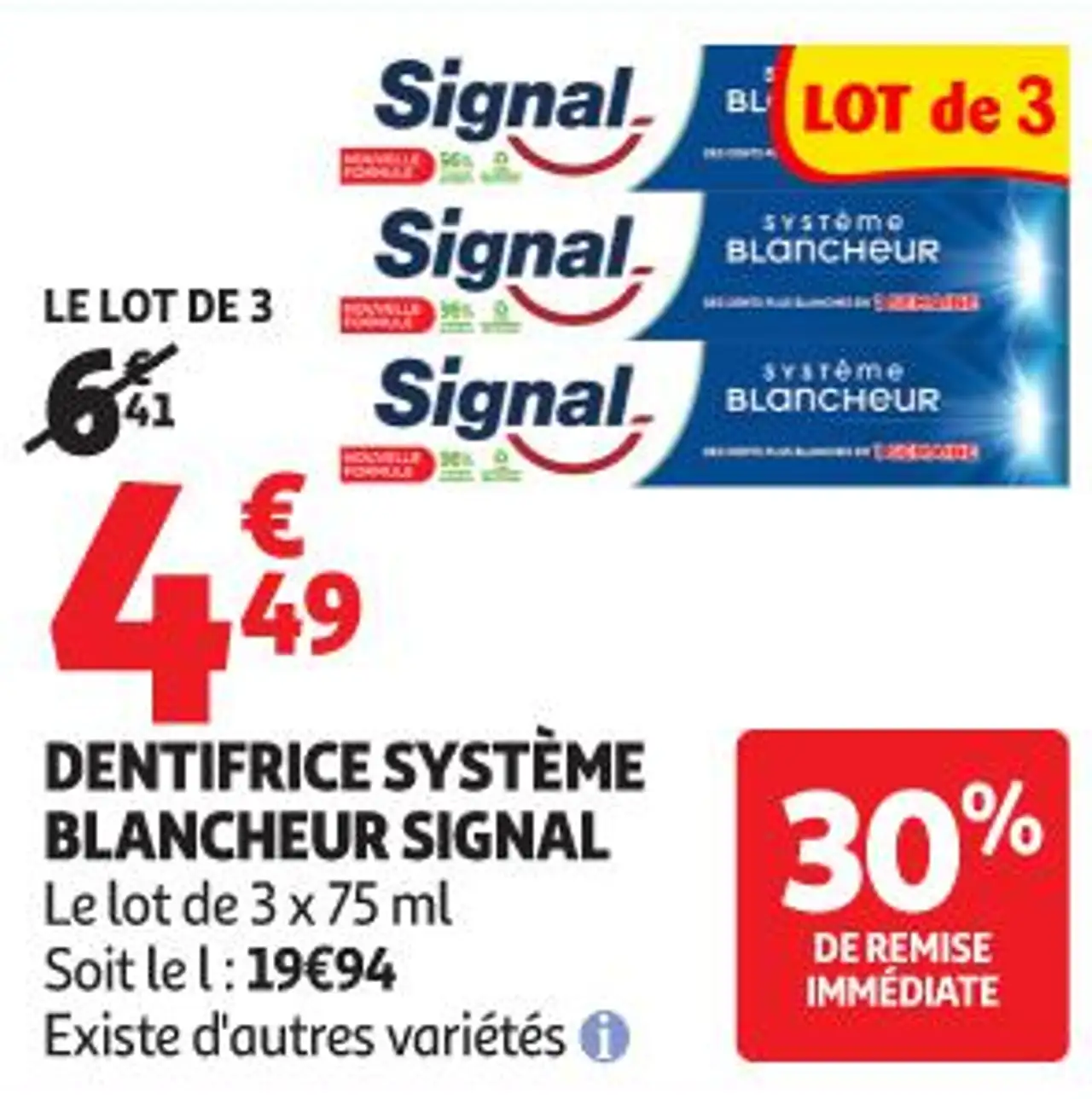 Dentifrice système blancheur Signal