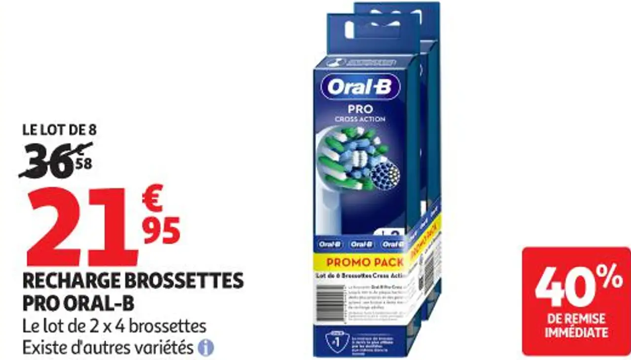 RECHARGE BROSSETTES PRO ORAL-B
