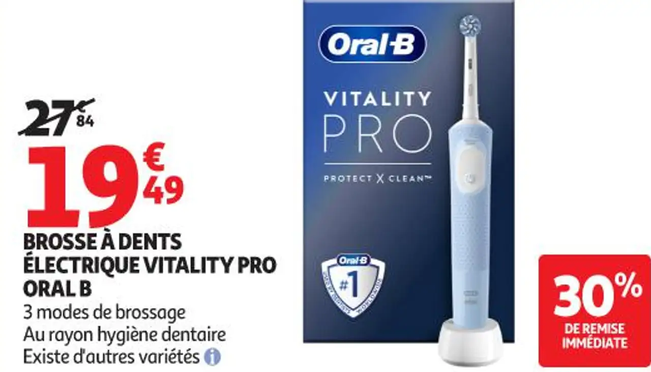 BROSSE À DENTS ÉLECTRIQUE VITALITY PRO ORAL B