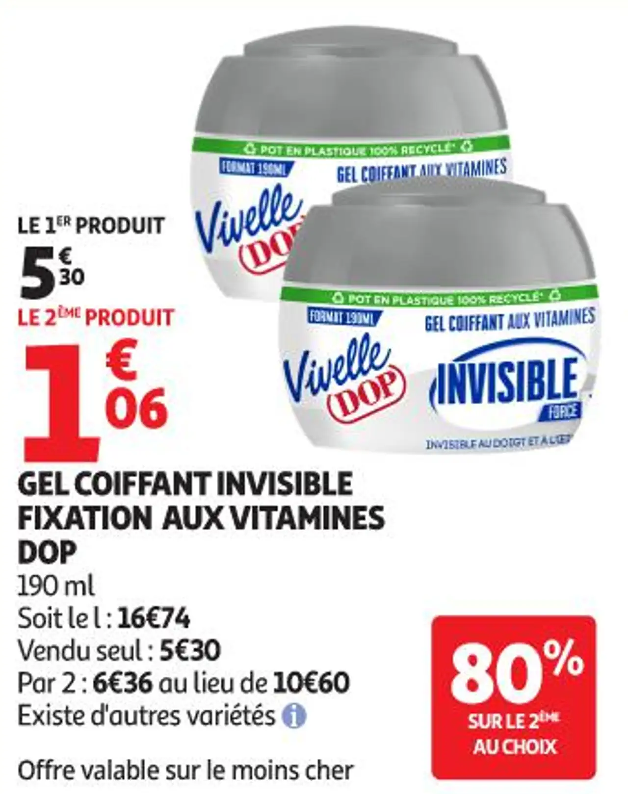 GEL COIFFANT INVISIBLE FIXATION AUX VITAMINES DOP