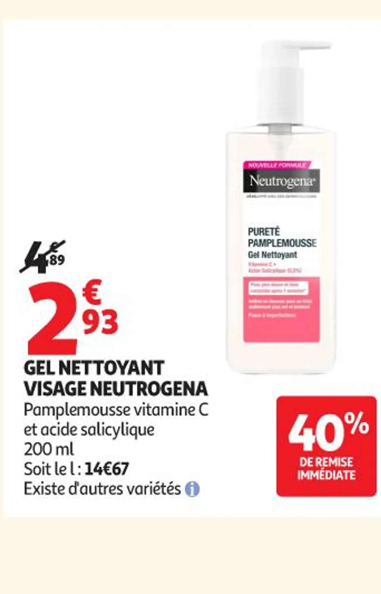 GEL NETTOYANT VISAGE NEUTROGENA