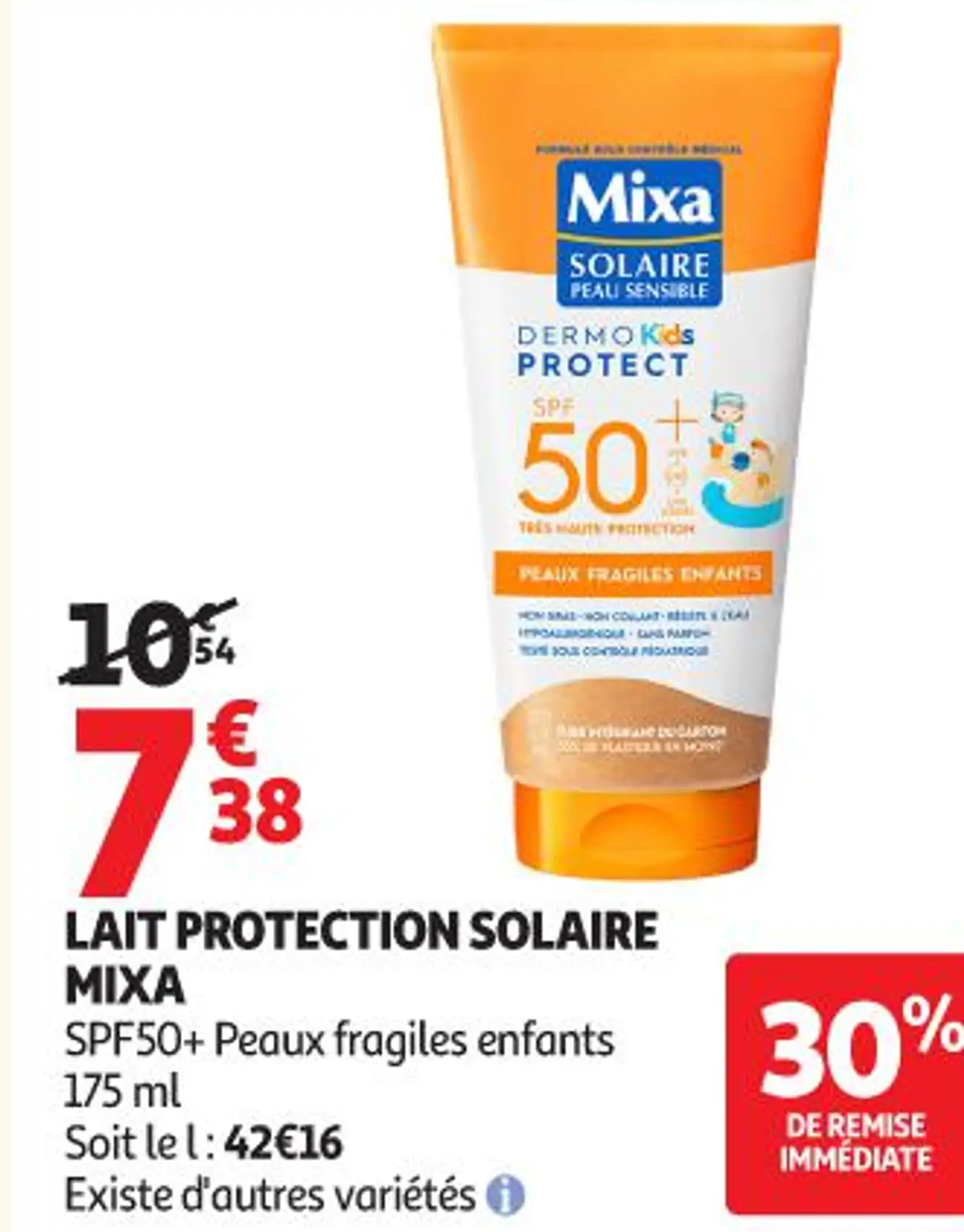 LAIT PROTECTION SOLAIRE MIXA